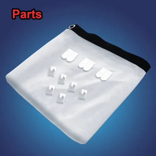 Miniatura 3 de Proyector de Halloween Holograma Pantalla Plegable: 100 Pulgadas Portátil Antiarrugas Interior Doble Cara Proyector de Video Pantalla para Proyectar