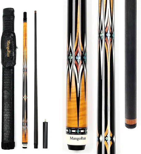 Miniatura 7 de Carbon Fiber Pool Cue Stick 12.5mm Tip Low Deflection Shaft Unbreakable Billiard Cue Stick Case Set with Little Extension Warproof Professional Pool