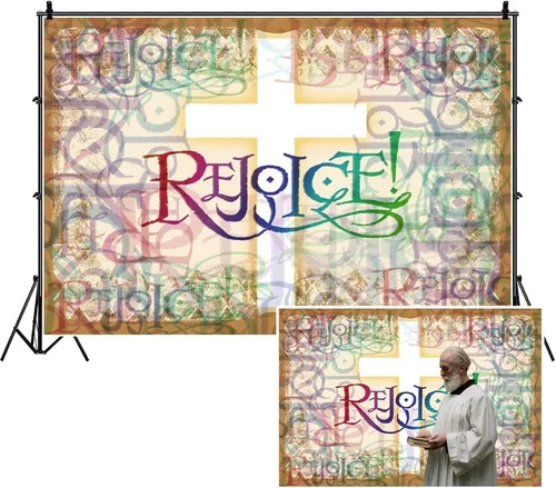 Miniatura 8 de Leyiyi Fondo de fotografía vintage con cruz de 7 x 5 pies, grafiti grunge, vitral, iglesia cristiana, nuestro fondo de fondo, Jesucristo Dios
