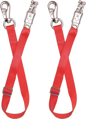 Miniatura 6 de Corbata ajustable para remolque (paquete de 2) - Correa de nailon para remolque de caballos, ajustable de 25 a 37 pulgadas