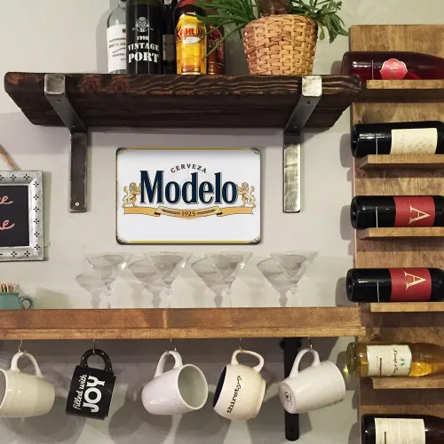 Miniatura 5 de Letreros de bar, carteles de cerveza para cueva de hombre, letreros de cerveza, decoración de garaje, decoración de bar, 8 x 12 pulgadas, póster