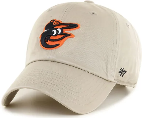 Gorra 47 Brand MLB con logotipo principal natural Clean Up ajustable, gorra de béisbol para adultos, talla única