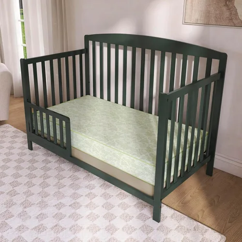 Miniatura 2 de Dream On Me Colchón de cama superior, se adapta a cunas estándar de tamaño completo y camas para niños pequeños, diseño reversible, 52 x 28 x 6
