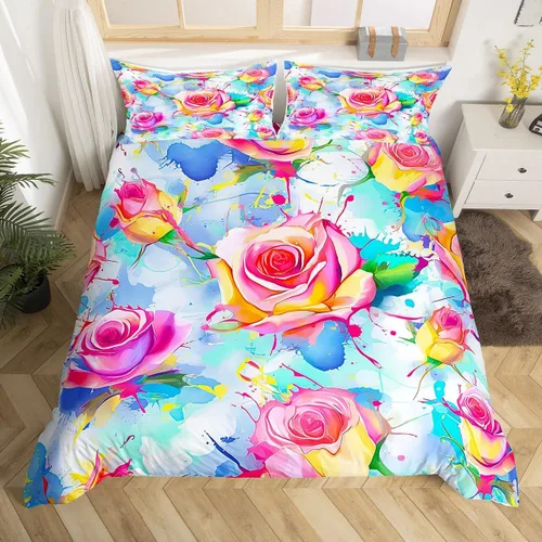 Miniatura 9 de Erosebridal - Juego de cama con diseño de búhos salvajes y animales salvajes para cama de matrimonio, tamaño doble, para niños y niñas, jóvenes