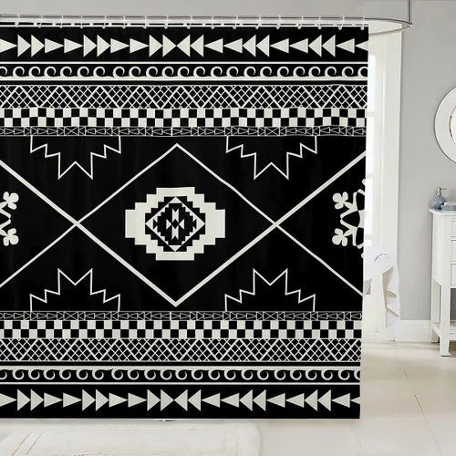 Miniatura 24 de Lindas cortinas de ducha para niños, cortinas rústicas de gallina, decoración de dormitorio de niñas y adultos, girasoles animales, plantas