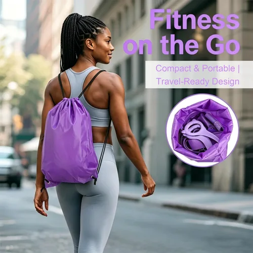 Miniatura 6 de Kit de equipo de pilates para el hogar: incluye un anillo de pilates de 14 pulgadas, una bola de pilates de 9.8 pulgadas, 5 bandas de resistencia