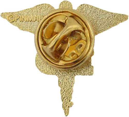 Miniatura 40 de PinMart s Caduceus - Pin de solapa esmaltado para enfermería, insignia ideal para CNA, accesorios de asistente médico, insignia de enfermera