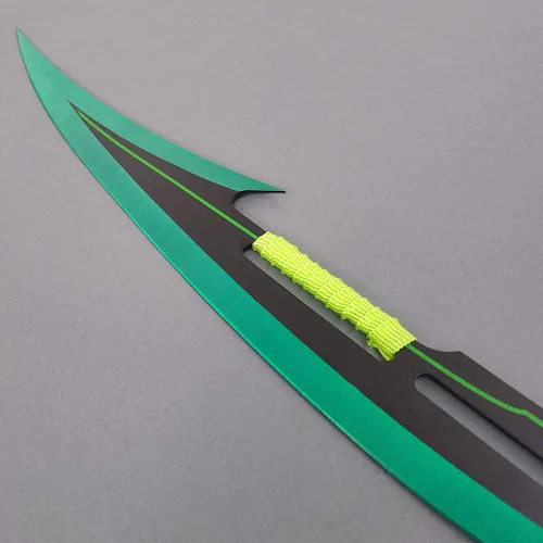 Miniatura 4 de Machete de fantasía de 27 pulgadas. Cuchillo de hoja fija. Hoja de acero inoxidable 440. Para colección, regalo, camping, deportes al aire libre
