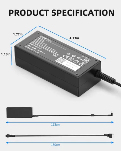 Miniatura 6 de Cargador para portátil de 65 W y 45 W compatible con HP es 13252, Pavilion Spectre Envy X360 11 13 15 Chromrbook 11 14 x360 Zbook Elitebook Stream