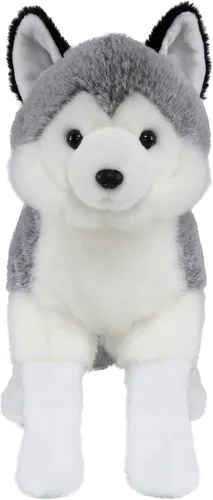 Miniatura 3 de Ice King Bear Peluche realista de Husky siberiano, juguete de peluche, 14 pulgadas de largo, de pie