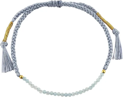 Miniatura 26 de Thecraftman - Pulsera trenzada de cuentas naturales, cristales energéticos, regalo para ella, pulsera de protección de hilo trenzado de mano