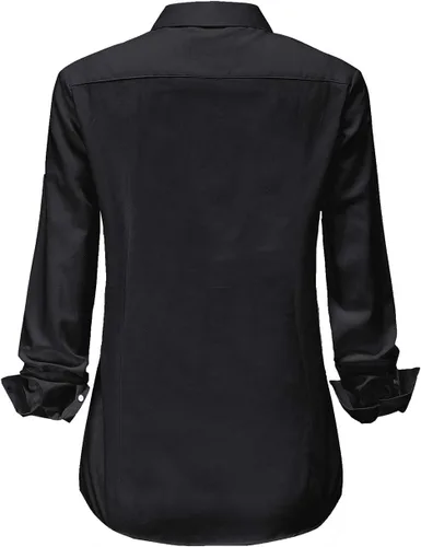 Miniatura 7 de Jandukar Camisas de manga larga con botones para mujer, camisas de traje para mujer