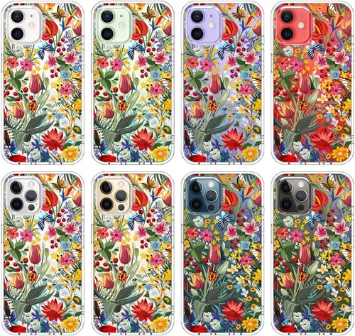 Miniatura 3 de MOSNOVO Funda para iPhone 12 e iPhone 12 Pro, [Buffertech Protección contra Caídas de Grado Militar de 6.6ft] [Tecnología Anti Despegue] Funda Claro