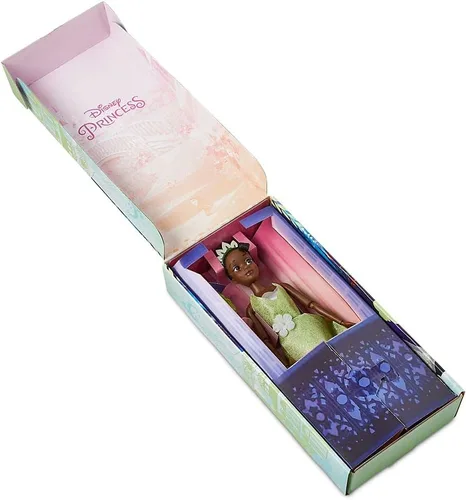 Miniatura 3 de Disney Store Muñeca Clásica Oficial de Princesa Disney (Tiana de La Princesa y el Sapo), 11 Pulgadas, incluye Cepillo con Detalles Moldeados
