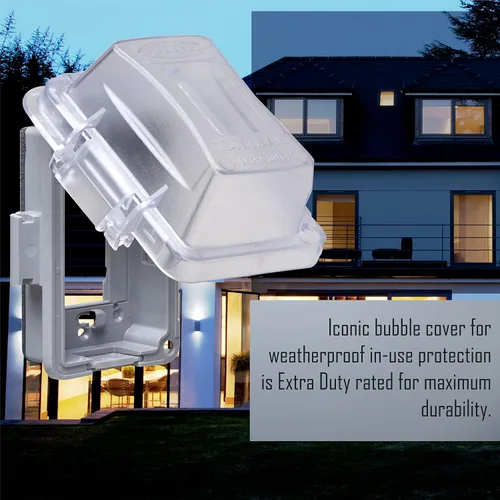 Miniatura 6 de TayMac MM420C - Cubierta de placa de pared de 1 banda no metálica, extra resistente, resistente a la intemperie, de uso en horizontal/vertical