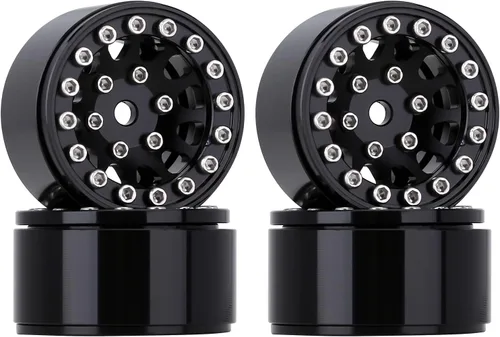 INJORA 1.0 Llantas de rueda RC Llantas de rueda Beadlock de metal para AX24 1/18 TRX4M Todas las actualizaciones de accesorios de escala 1/24 Axial