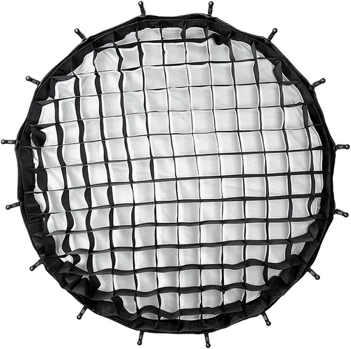 Miniatura 8 de Fotodiox EZ-Pro DLX - Plato de belleza plegable de 24 pulgadas y combinación de caja de luz con inserto Bowens y rejilla, interior reflectante