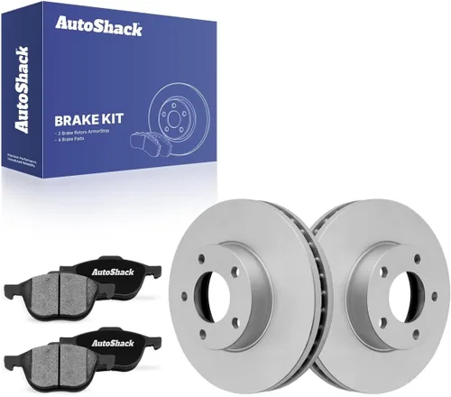 AutoShack - Kit de repuesto de rotores de freno delantero con pastillas de freno de cerámica para Mazda 3 2004-2013 2006-2010 2012-2017 Mazda 5 2010