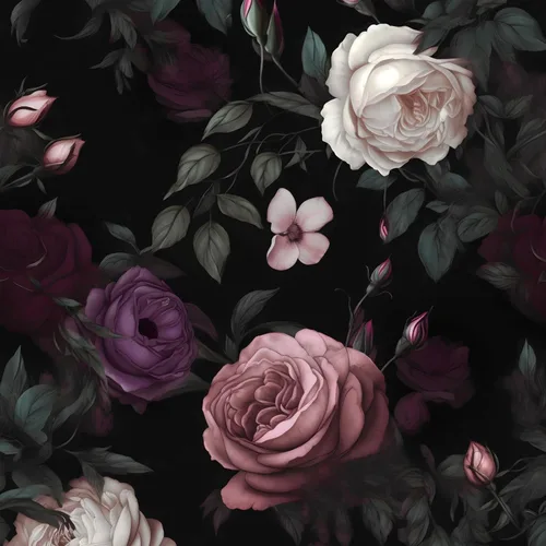 Miniatura 10 de Fvlow Papel Tapiz Floral Brillante Despegar y Pegar Vintage Verde Oscuro 17.4" x 118" Envoltura de Vinilo para Encimera Autoadhesivo Removible