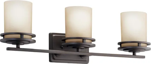 Miniatura 17 de Kichler Hendrik - Lámpara de pared de 12 pulgadas en bronce antiguo con vidrio grabado en color oscuro, lámpara de pared de 1 luz para dormitorio