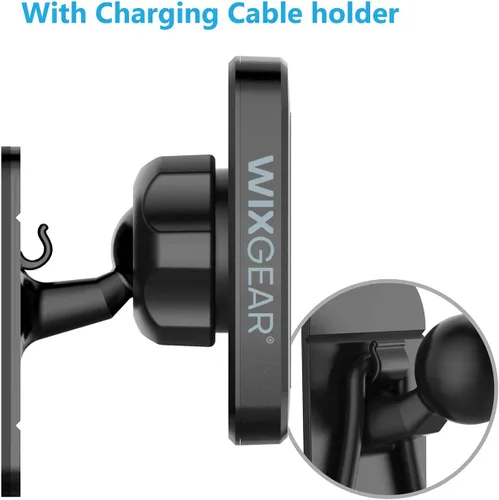 Miniatura 5 de WixGear - Soporte magnético para teléfono para automóvil, soporte magnético universal para tablero, para teléfonos celulares y mini tabletas