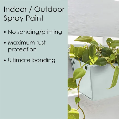Miniatura 434 de Krylon Fusion - Pintura en aerosol adhesiva todo en uno para uso en interiores y exteriores, 12 onzas, aluminio