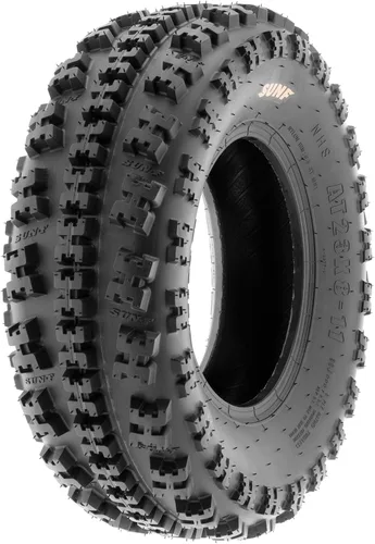Miniatura 6 de SunF XC 19x7-8 delanteros y 18x10.5-8 traseros neumáticos knobby para ATV UTV, 6 PR sin cámara A027, juego de 4