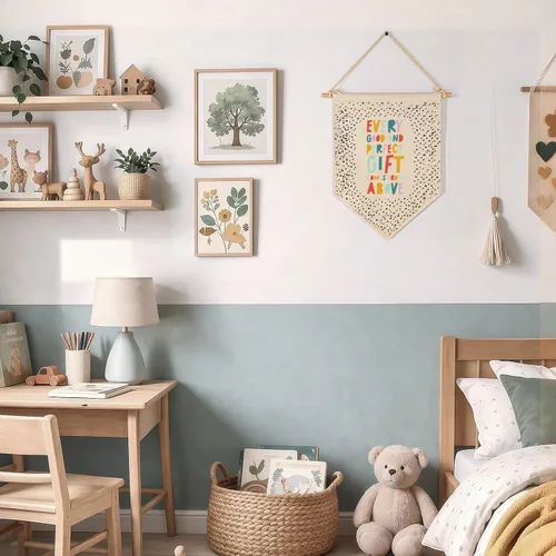 Miniatura 5 de Letrero de bandera con versículos bíblicos cristianos, regalo para bebés, recién nacidos, niños y niñas, banderines para decoración de pared, regalo