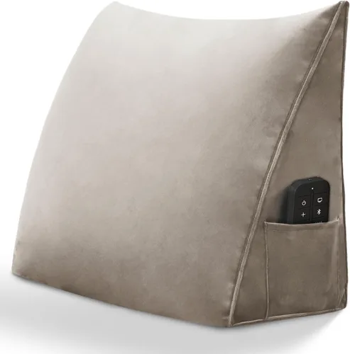 Miniatura 13 de Almohada de cabecero triangular - Almohada grande para cama de 3 en 1 como almohada de lectura en cuña, almohada grande para sofá o cama de día