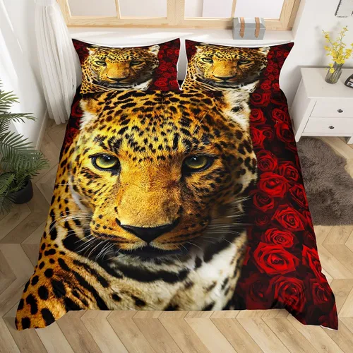 Miniatura 39 de Juego de ropa de cama floral, funda de edredón de flores de iris de colibrí, tamaño matrimonial, jardín, botánico, magnífica, funda de edredón