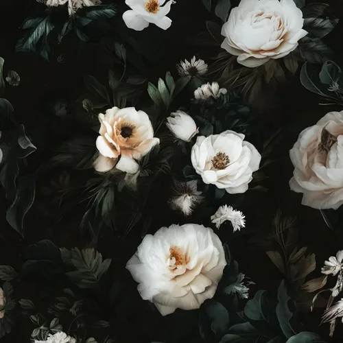 Miniatura 15 de Papel tapiz floral negro para despegar y pegar, papel tapiz de vinilo para pegar y pelar, papel de contacto rosa oscuro para gabinetes, papel