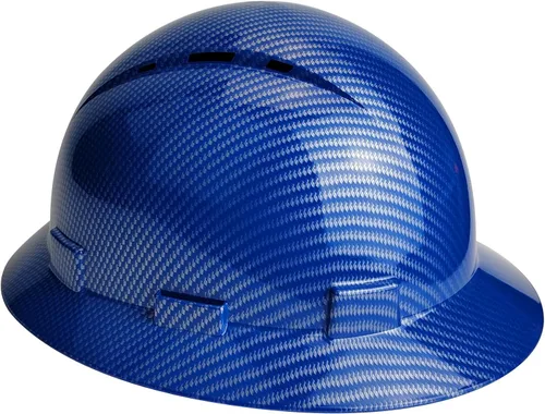 Miniatura 6 de Casco de seguridad OSHA de ala completa, casco de seguridad duradero y ligero de fibra de carbono, equipo de protección de suspensión de trinquete