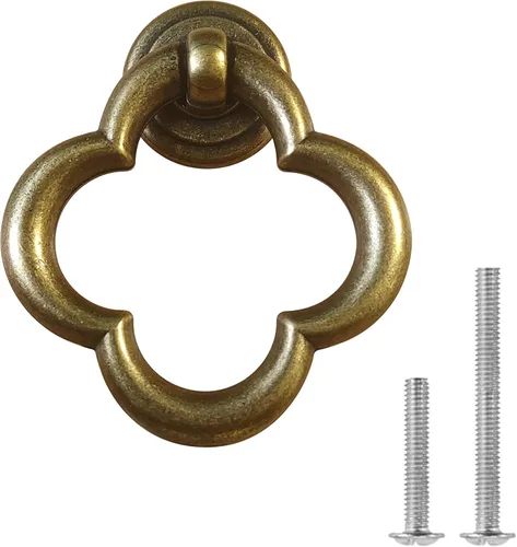 Miniatura 12 de Pomos de Armario Pomos de Gabinete Tiradores de Cajón, Pomos de Aleación de Zinc Negro para Tocador, Pomos de Armario para Cocina, Baño (Estilo F-2)