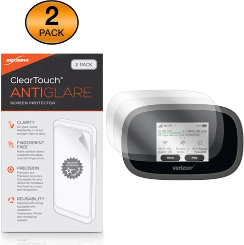 Miniatura 2 de BoxWave Protector de pantalla compatible con Verizon Jetpack MiFi 8800L – ClearTouch Anti-reflejo (paquete de 2), antihuellas mate