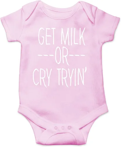 Miniatura 5 de Get Milk or Cry Tryin - Ropa de bebé - Divertidos trajes para recién nacidos para niños y niñas