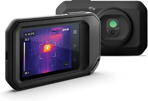 FLIR C3-X Cámara de imágenes térmicas compacta con Wifi: Imágenes infrarrojas de alta resolución para inspección, aplicaciones eléctricas/mecánicas,