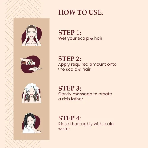 Miniatura 7 de Mother Sparsh Jabapushp Natural Hair Cleanser (Shampoo), propiedades terapéuticas para controlar la caída del cabello, fortalecer las raíces para un