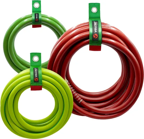 Velcro Brand Easy Hang - Organizador de manguera de jardín o cable de extensión. Soporta hasta 100 libras. Correas resistentes perfectas para