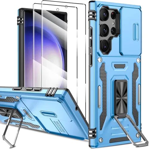 Miniatura 86 de Funda magnética para Samsung Galaxy Note 20 Ultra con soporte de anillo [con protector de pantalla] [Compatible con carga inalámbrica MagSafe] Funda