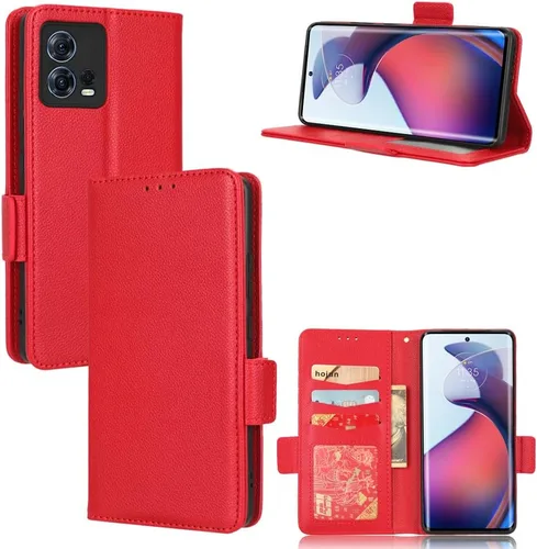 Miniatura 87 de Funda de piel sintética compatible con Motorola Moto E22 4G, funda de piel sintética compatible con Motorola Moto E22i 4G, color negro