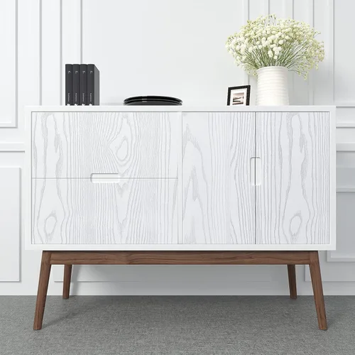Miniatura 3 de VEELIKE Papel tapiz texturizado de madera blanca de 15.7 x 354 pulgadas y papel de contacto, vinilo de grano de madera plateada para encimeras