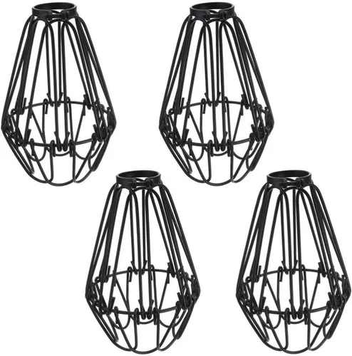 Miniatura 5 de FOMIYES Lámpara colgante Cubierta de alambre Pantalla de lámpara industrial Protector de metal para ventilador de techo Lámpara de hierro Sombra