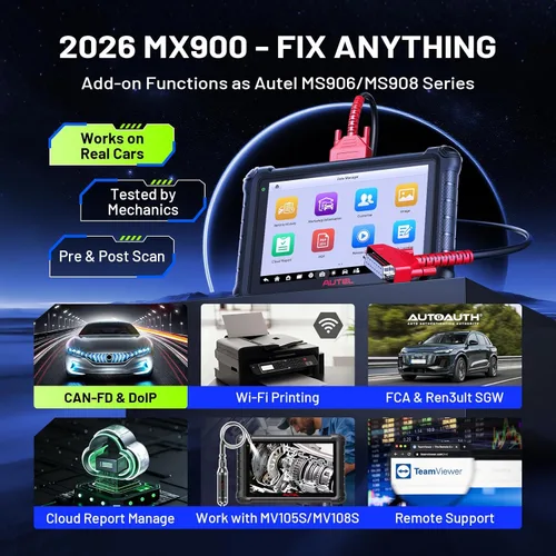 Miniatura 8 de Autel Escáner MaxiCheck MX900: actualización de la herramienta de escaneo bidireccional 2026 de MX808S MK808S MK808BT-Pro, versión estadounidense