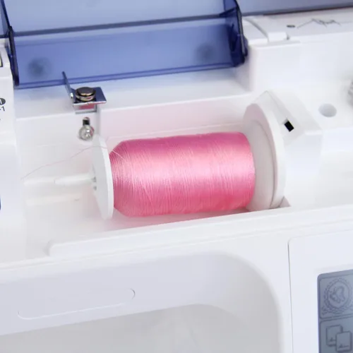 Miniatura 3 de Carretes de hilo de poliéster, 1000 m – 160 colores – Peso del hilo: 40 40wt trilobal polyester embroidery thread with bright sheen. Works with