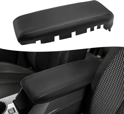 KBH Funda de repuesto para reposabrazos de consola central para GMC Terrain, Chevy Equinox 2010 2011 2012 2013 2014 2015 2016 2017, cuero de vinilo,