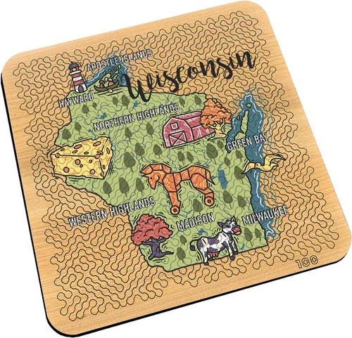 Miniatura 45 de Torched Mind Bending - Rompecabezas impreso en color con mapa del orgullo estatal (Texas) Rompecabezas duro para adultos 100 piezas Formas