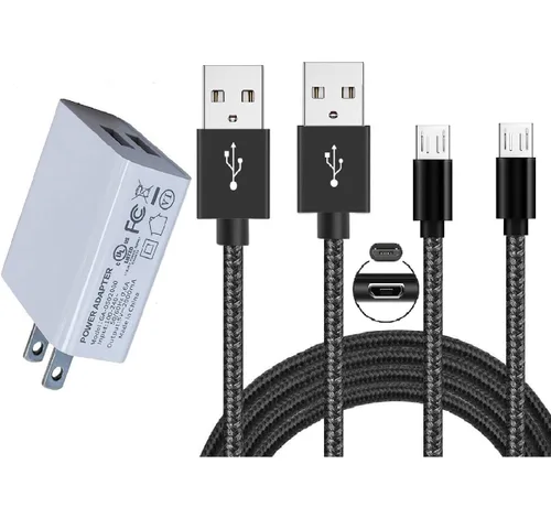 Miniatura 9 de Cargador de pared con 2 cables tipo C de 6.6 pies para iPhone 15 16 17 PS5 Controller Fire 10 Cargador de tableta para Kindle Kids Fire, tableta
