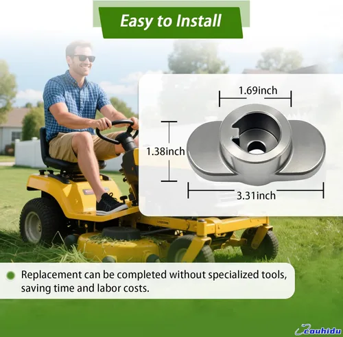 Miniatura 6 de Adaptador de cuchilla 748-04096 actualizado 2025 de 1.19 pulgadas x 0.984 in, compatible con modelos de cortacéspedes para patio trasero, Cub Cadet