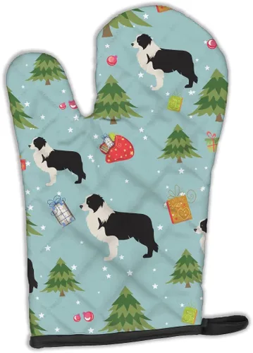 Miniatura 163 de Caroline's Treasures BB4872OVMT - Guante de horno de Navidad Affenpinscher resistente al calor, grueso para sartenes calientes y horno, manopla