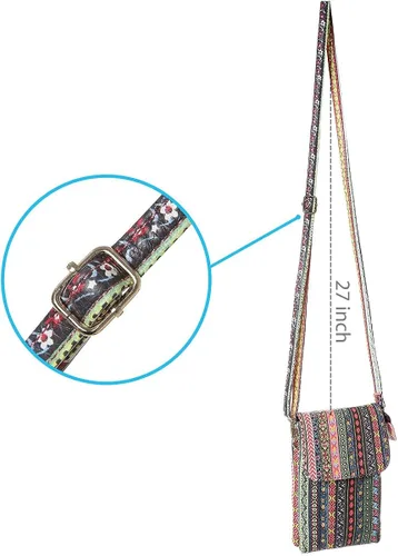 Miniatura 6 de MINICAT - Bolso cruzado para mujer pequeño bolsillos espaciosos para celular bolsa de mano para mujer